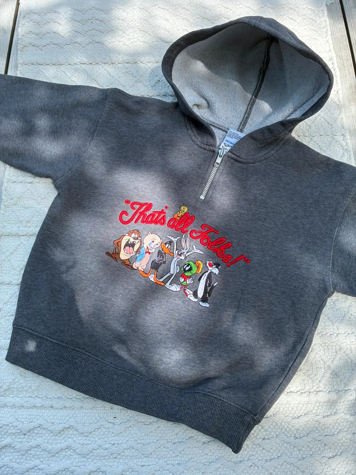 Sweat shirt à capuche vintage Looney Tunes Warner Bros